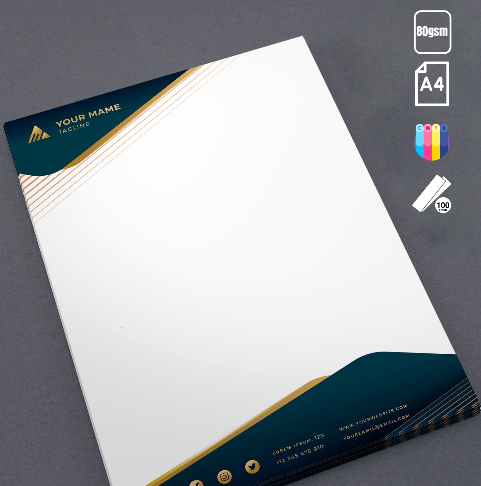 Custom Letterhead Printing - Branded Business Stationery