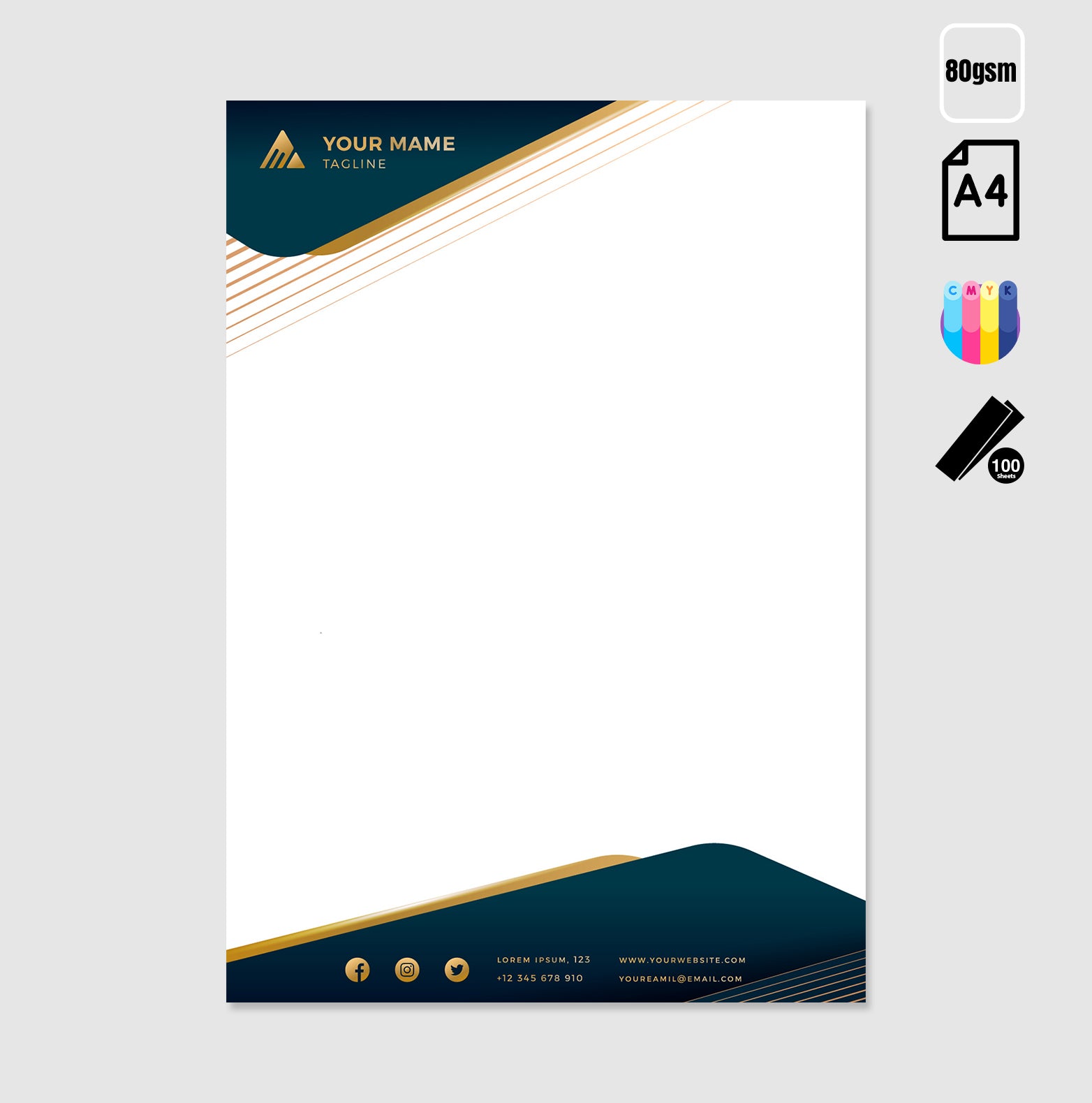 Custom Letterhead Printing - Branded Business Stationery